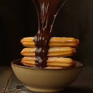 Churro with Chocolate Sauce