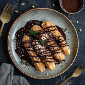 Churro with Chocolate Sauce