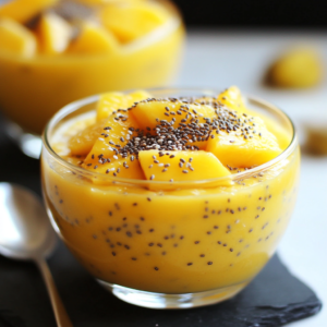 Mango Pudding with Chia Seed