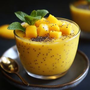 Mango Pudding with Chia Seed