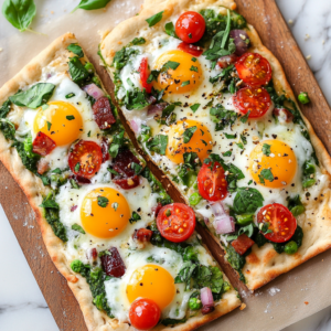 Mediterranean Breakfast Flatbread