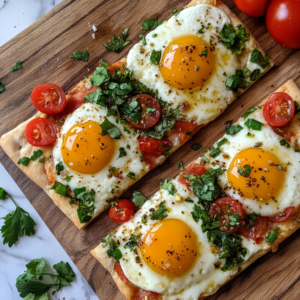 Mediterranean Breakfast Flatbread