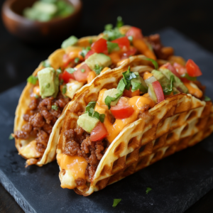 Savory Waffle Tacos