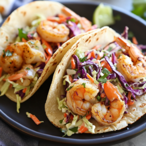 Shrimp Tacos with Slaw