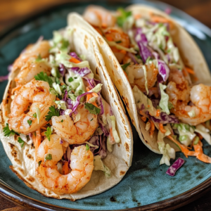 Shrimp Tacos with Slaw