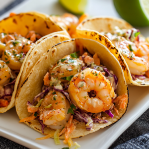 Shrimp Tacos with Slaw