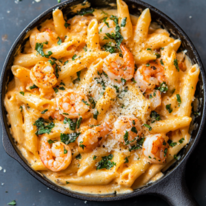 Spicy Shrimp Alfredo Pasta