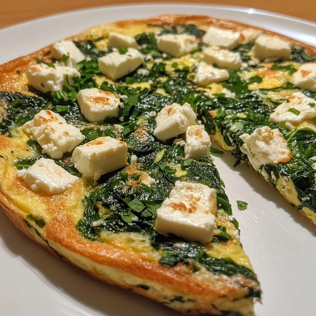 spinach and feta omelette