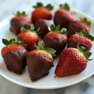 frozen strawberries dipped in chocolate