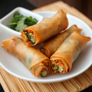 crispy veggie spring rolls