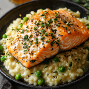 salmon and risotto​