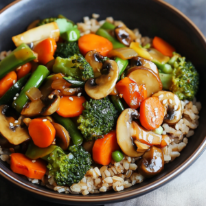 Vegetable with Brown Rice